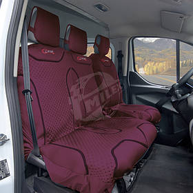 Чохли bus "A" червона/темно поліестер "MILEX" Classic (2+1) AC-B73154