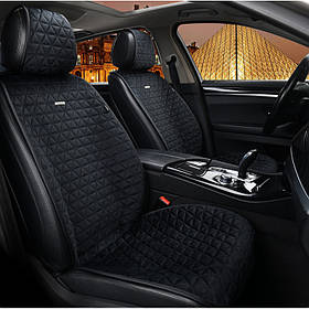 Накидки сидінь алькантара "Elegant" MILANO Чорний Передні (700 313) (12шт./ящ.)