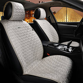 Накидки сидінь алькантара "Elegant" MILANO Сірий Передній (700 314) (12шт./ящ.)