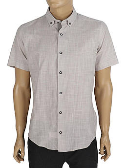 Біла чоловіча лляна сорочка Negredo 9046#103