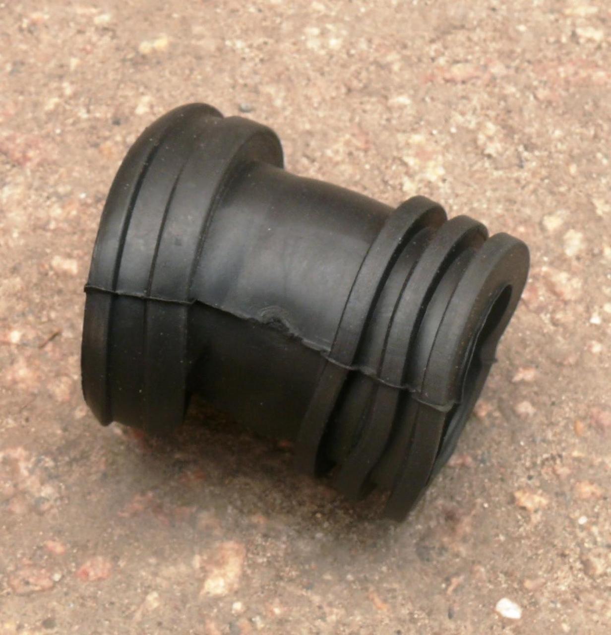 Патрубок повітряного фільтра Delta (глянсовий, еластичний) (чорний) VDK