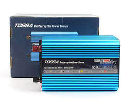 Перетворювач 12V -220V/ 800W Чистий синус з функцією UPS+1USB +1Розетка "Tossa" TAS800R-12X-800W