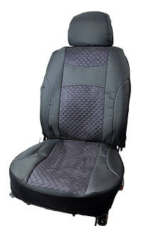 Чохли_ ''В'' (1+1) чорні ( РОМБ - Чорна середина)"Автосвіт"MAX" (2-а Підголов Спинка і сид.окрем)