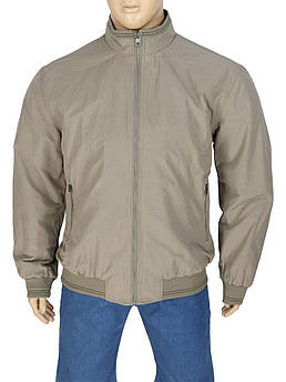 Чоловіча легка бавовняна куртка великого розміру Santorio SM 8654-BAT K.Bej