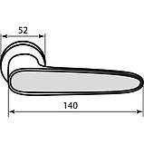 RDA Ручка Idea хром/білий R ф/з, фото 2