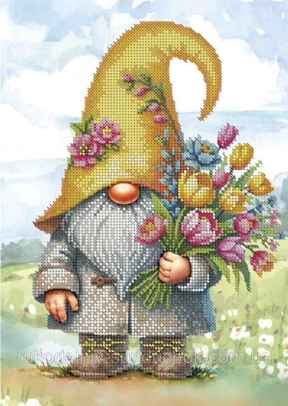 Схема для вишивання бісером ТМ Acorns Весняний букет А4-К-1597, фото 1