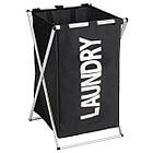 Trento Laundry Dark кошик для білизни, чорний, 39*35*56 см, тканина