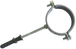 Хомут сталевий +дюбель+шпилька (M8) 38-43 1.1/4"  1/140
