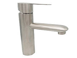 Змішувач для умивальника литий MILLZ кругла ручка MRS-SS-0017 нержавіючий 1/10