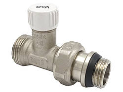 Радіаторний вентиль прямий налаштувальний Valogin 1/2" х 3/4" євроконус VG-602111 1/16 шт