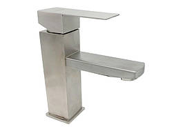 Змішувач для умивальника литий MILLZ MRS-SS-0013 нержавіючий 1/10