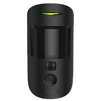 Дротовий датчик руху з підтримкою фотоверифікації AJAX MotionCam (PhOD) black