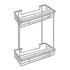 Trento Поличка прямокут. подвійна SS304