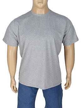 Однотонна чоловіча футболка Turhan 157 B M.Gri великого розміру