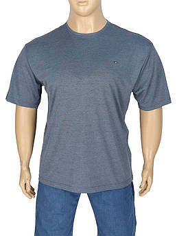 Синя чоловіча футболка у великому розмірі Zinzolin Z-3716 Navy Melanj