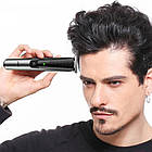 Аккумуляторный триммер для стрижки волос и бороды + 3 насадки, V-926 / Беспроводная машинка для стрижки волос, фото 2