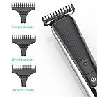 Аккумуляторный триммер для стрижки волос и бороды + 3 насадки, V-926 / Беспроводная машинка для стрижки волос, фото 5