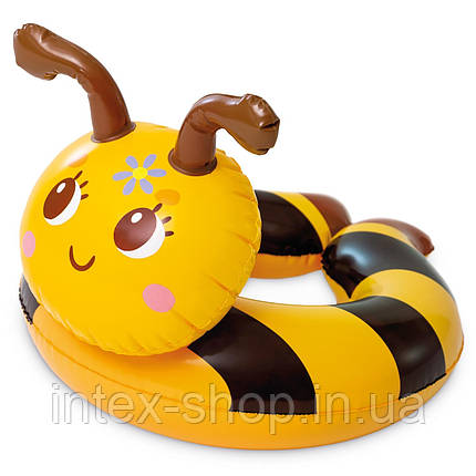 Дитяче надувне коло Intex 59220B (58х55 см) Бджілка, фото 1