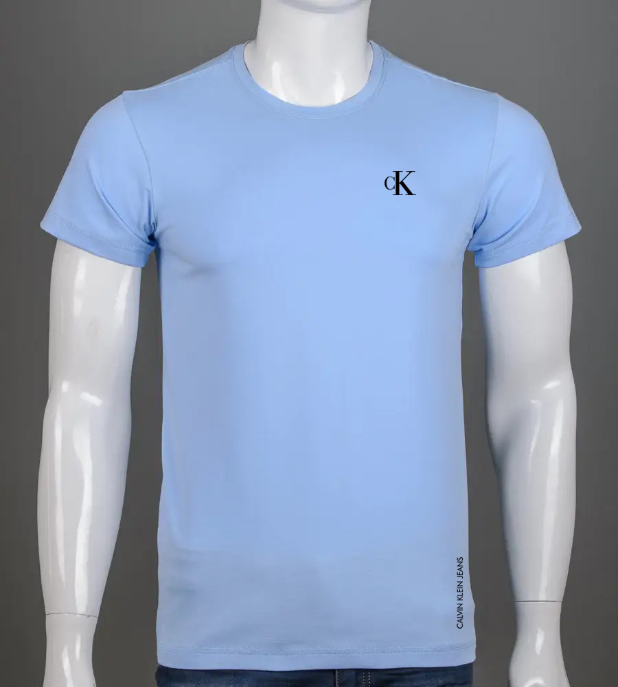 Футболка чоловіча Calvin Klein 2418м (Уп.4шт M-XXL), Блакитний, фото 1