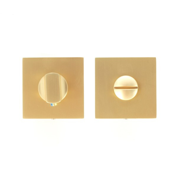 Дверна накладка під WC Buonelle Q B-02 матове золото 6 мм, фото 1