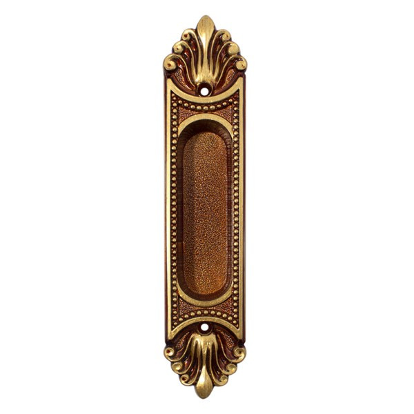 Ручка Enrico Cassina C50100 античн. латунь для розсув. двер., фото 1