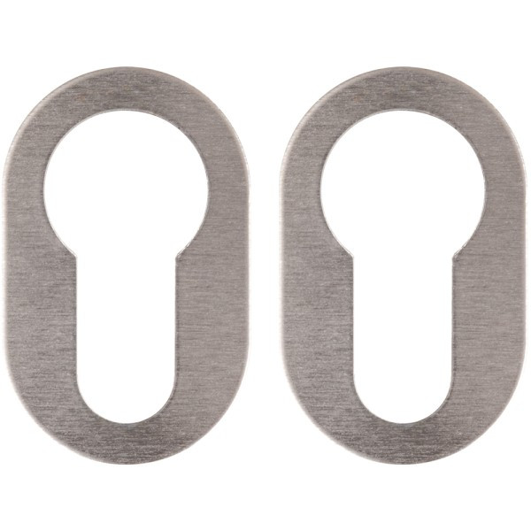 Дверна накладка під циліндр Nuda хром матовий, фото 1