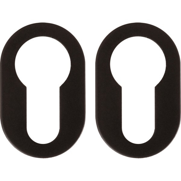 Дверна накладка під циліндр Nuda чорний матовий, фото 1