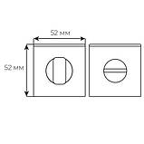 Накладка Comit WC браш мат хром вж Lucy Q (роз 6мм), фото 2