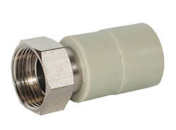 Муфта PPR з накидною гайкою (лат.вставка) Ø20 x 1/2" FORA 40/400