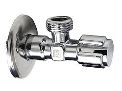 Кран вент.кутовий для підк.сант. виробів 1/2"х3/4" RS-k 2/100