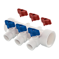 Колектор універсальний 32 х 20 х 4 виходи Tebo білий