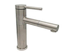 Змішувач для умивальника литий MILLZ з оборотним виливом MRS-SS-0023 нержавіючий 1/10