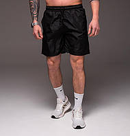 Шорти чоловічі basic літні пляжні шорти для плавання чорні