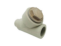 Фільтр грубої очистки, внутрішня-зовнішня PPR Ø32 сірий колір ASCO® 5/30шт