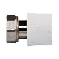 Муфта PPR з накидною гайкою (лат.вставка) 25 x1"В Tebo бiла 20/80