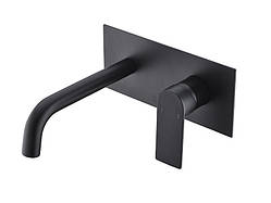 Змішувач для умивальника прихованого монтажу латунь AIM чорний матовий DG503 (matte black)