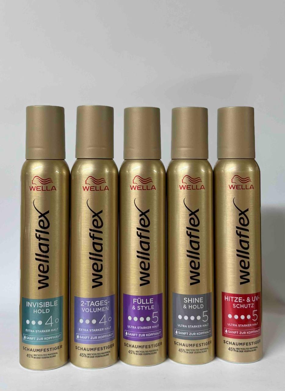 Піна для укладання волосся Wella Wellaflex супер-сильної фіксупер-сильної фіксації, для тонкого волосся, фото 1