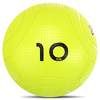 М'яч набивний для кросфіту слембол 10 кг Slam Ball Mdbuddy FI-1774-10 Салатовий