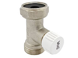 Вузол нижнього підключення радіатора Valogin одинарний прямий 3/4"х3/4" євроконус VG-608101 1/48 шт