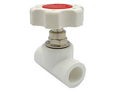 Вентиль PPR Ø20 білий колір ASCO® 5/50шт