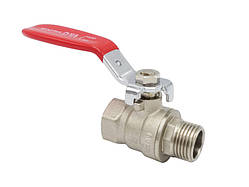 Кран кульовий Valogin Optima 1/2" ВЗ червона ручка VG-101201 1/15 шт