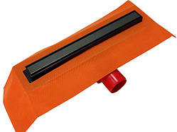 Душовий лоток Thin горизонтальний ф.50 400мм чорний MesaTeknik 20шт.