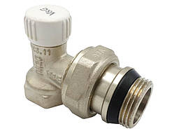 Радіаторний вентиль налаштувальний 3/4" Valogin кутовий VG-602202 1/15 шт