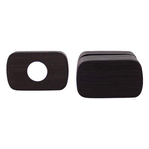 Дверна накладка під WC M&T Minimal2.0 148510 Cr-K чорний брошований, фото 1