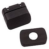 Дверна накладка під WC M&T Minimal2.0 148510 Cr-K чорний брошований, фото 2