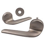 Дверна ручка на розеті M&T Up 147070 SNi-grindedi нікель матовий брошований R ф/з, фото 2