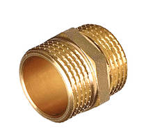 Ніпель  1 1/2"ЗЗ латун., (без покриття), 10/20 шт