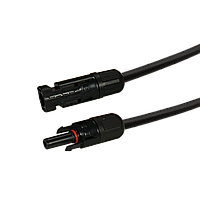 Кабель для сонячних електростанцій H1Z2Z2-K 1*4 1.5 м чорний (тато/мама)