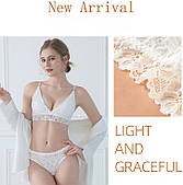 Мереживний комплект білизни (бралет + стрінги)