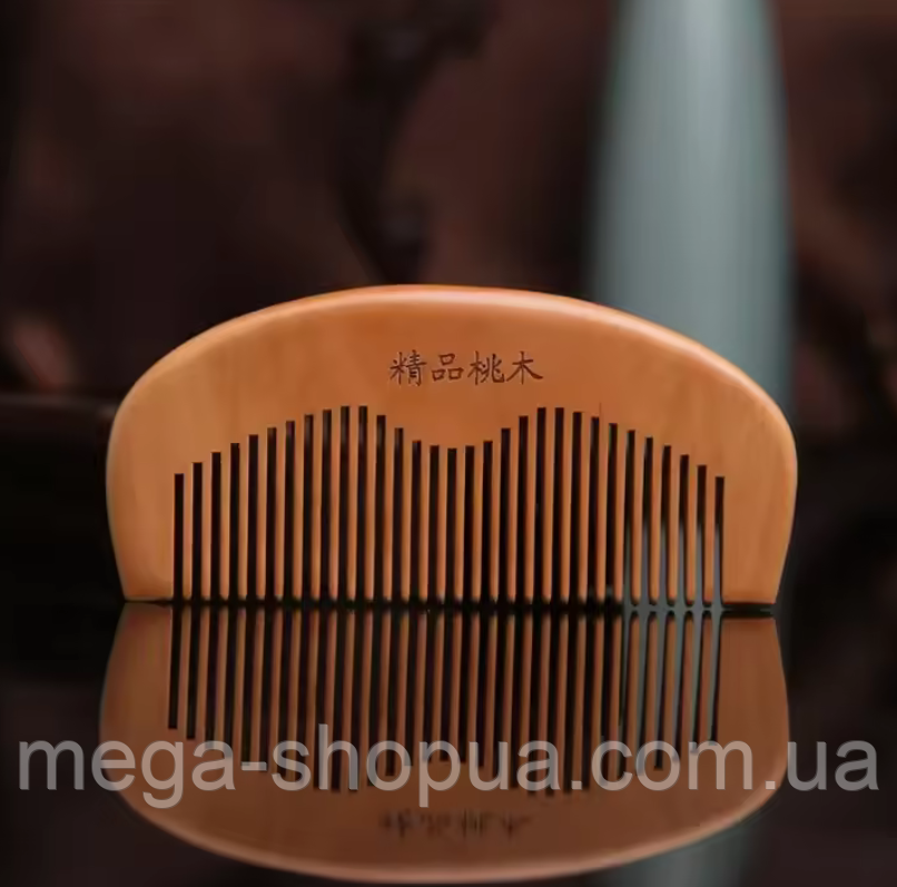 Кишеньковий дерев'яний гребінець для бороди, вусів і волосся - чоловічий компактний гребінь для догляду J-Man-250